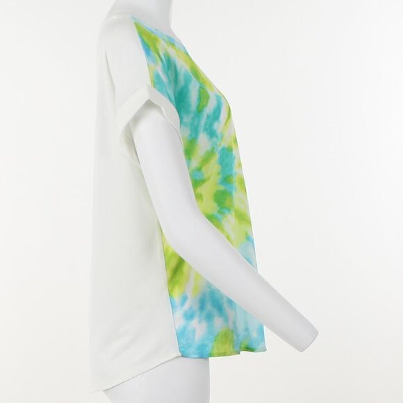 Calvin Klein Tie-Dye Mixed-Media Top - Picture 5 of 5
